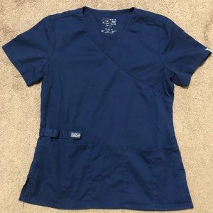 Cherokee Workwear WW Flex Navy Scrub Top